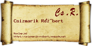 Csizmarik Róbert névjegykártya